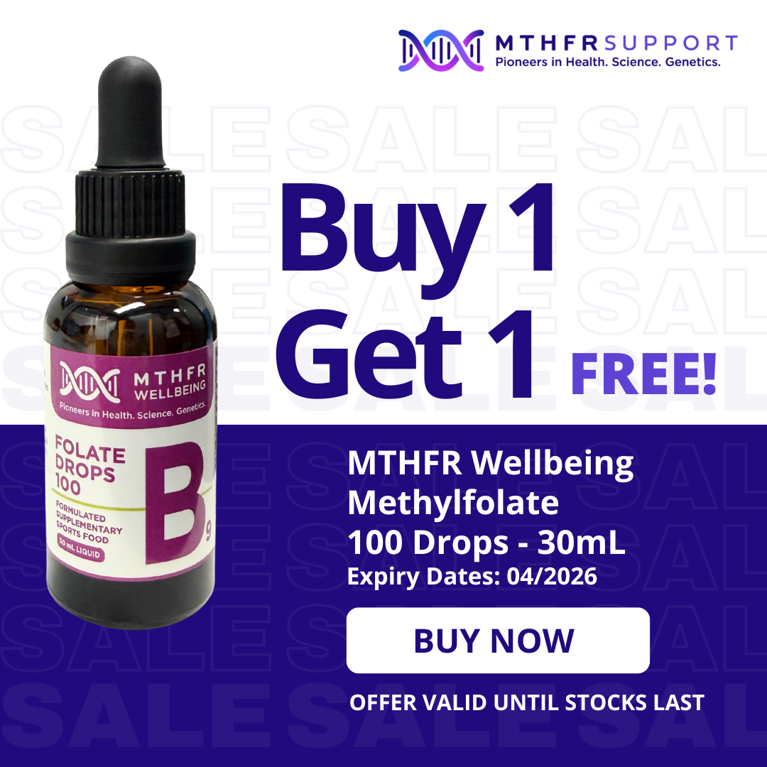 MTHFR Wellbeing Methylfolate 100 Drops - 30mL
